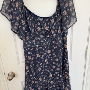 ARULA Navy Floral Dress